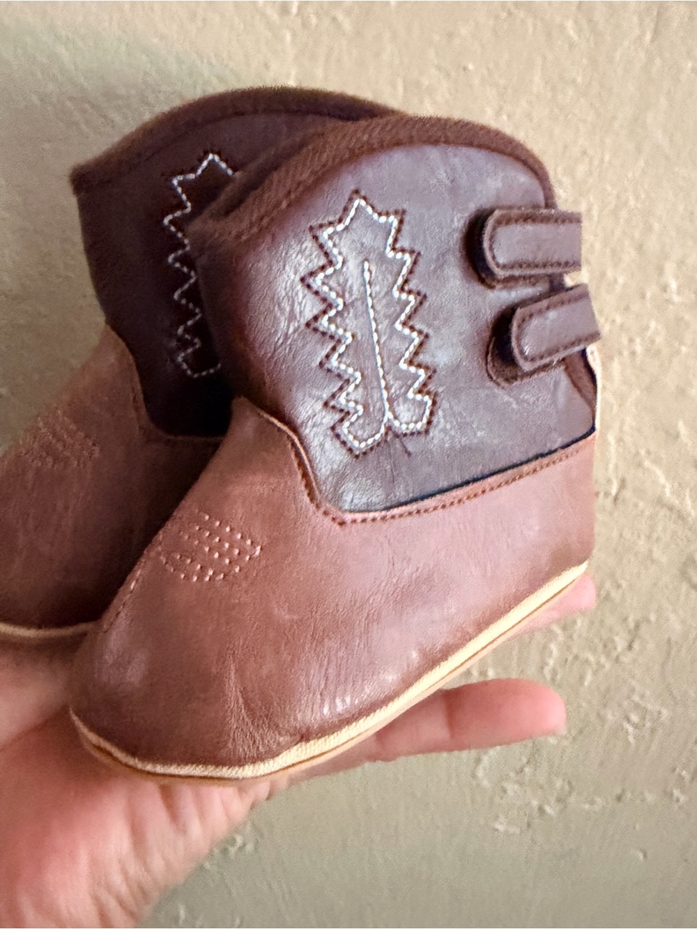 Brown Baby Cowboy soft Boots - Unbranded